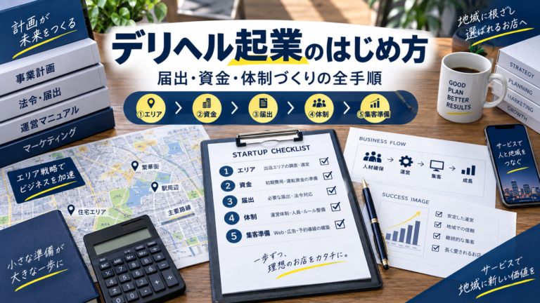 デリヘル起業のはじめ方 ― 届出・資金・体制づくりの全手順