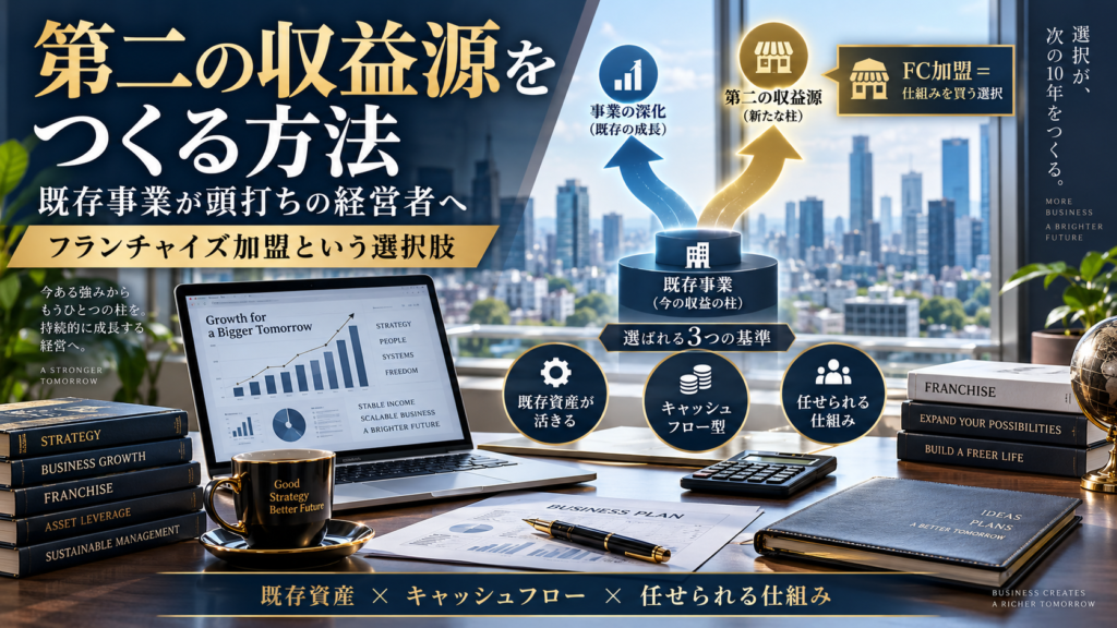 既存事業が頭打ちの経営者が「第二の収益源」をつくる方法