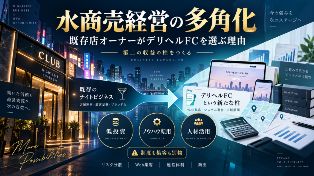 水商売経営の多角化 ― 既存店オーナーがデリヘルFCを選ぶ理由